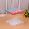 6-inch Transparent Square Single-Layer Cake Boxes (5-pack)