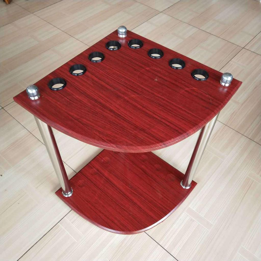 Billiard Pool Cue Rack, Corner Holder, Freestanding Rod Organizer Table Storage Holder