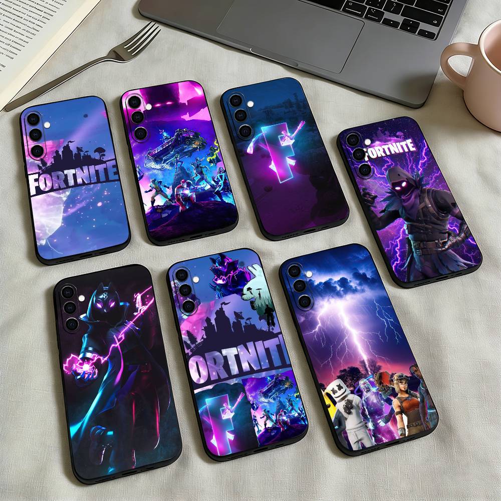 Game F-F-Fortnites Phone Case For Samsung Galaxy A73,A72,A71,A70,A53,A52,A51,Others Soft Black Cover