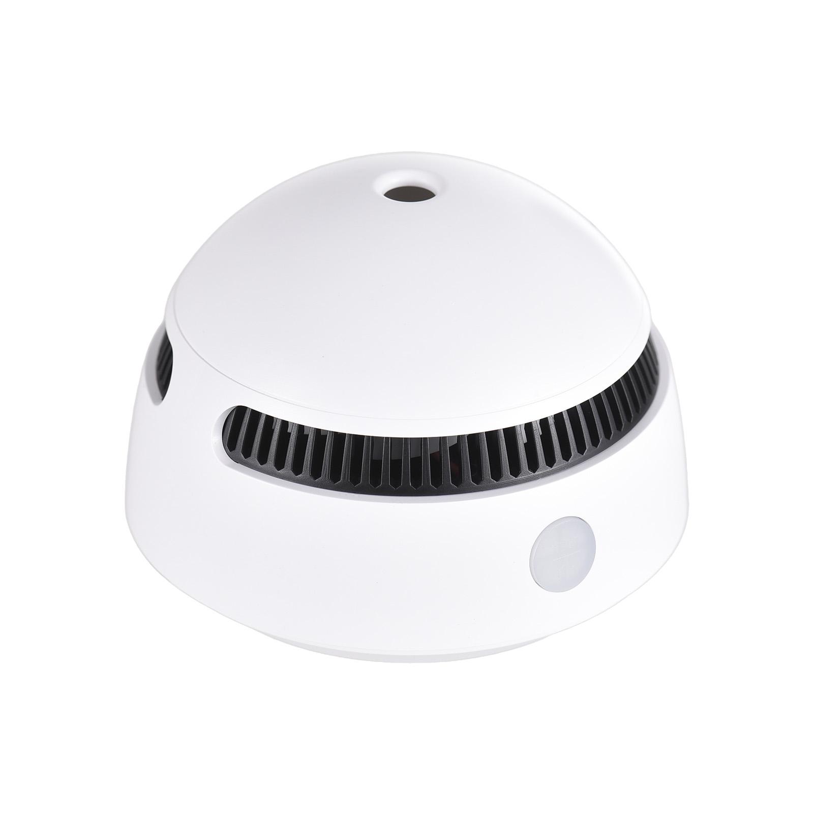 

2.4G WiFi Умный Детектор Дыма Звуковая Световая Сигнализация Предупреждение о Низком Заряде Батареи Детектор Дымовой Сигнализации для Дома Офиса Гаража Отеля белый