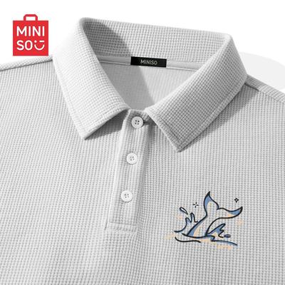 Men's Waffle Knit Polo Shirt