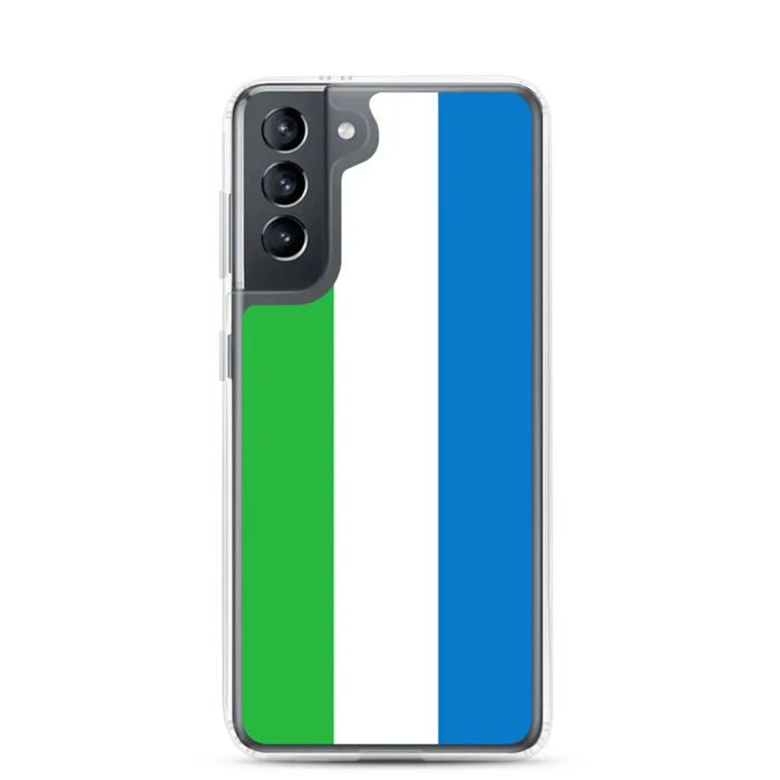 Coque Téléphone - Samsung - Galaxy S21 - Drapeau Sierra Leone - Souple - Flerfarget