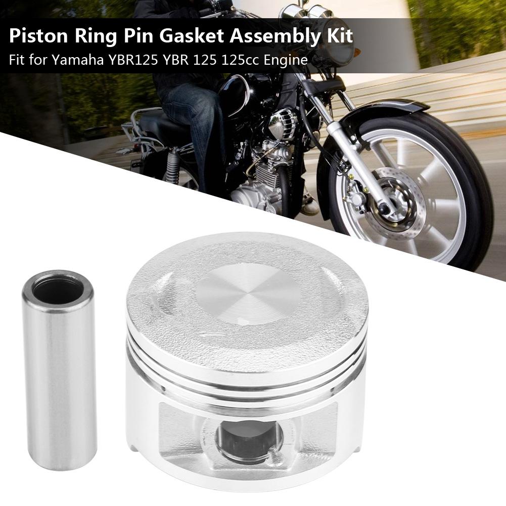 Motorcycle Piston Ring Pin Gasket Assembly Kit Set for Yamaha YBR125 YBR 125 125cc Engine