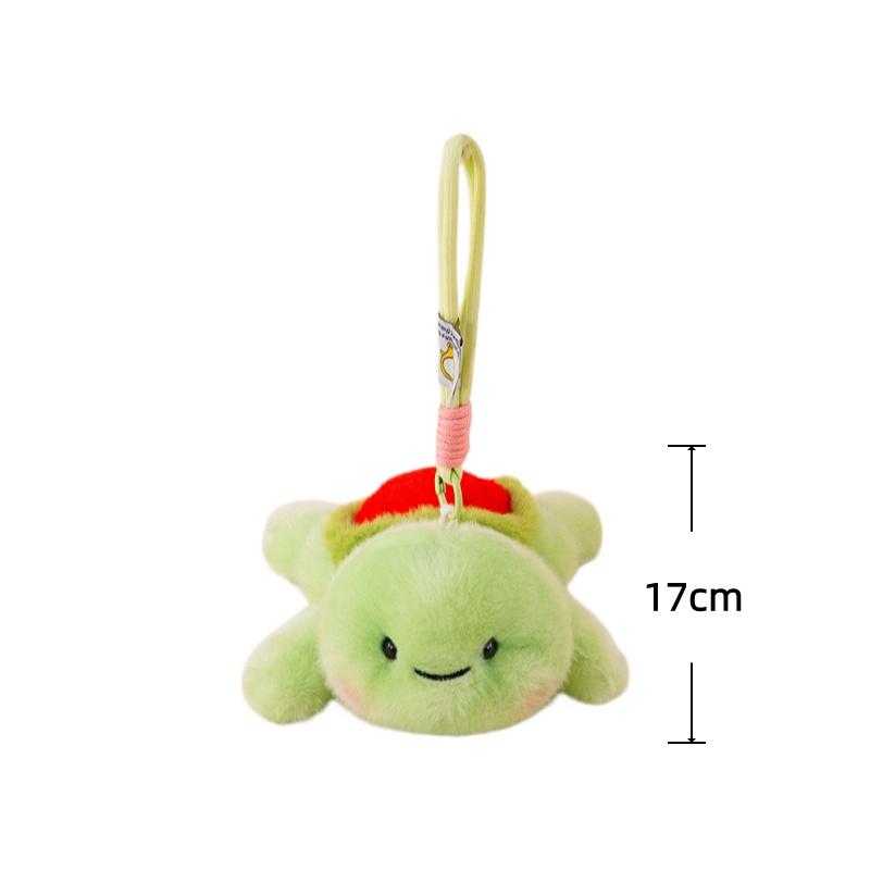 Schildkröten Plüschtiere Anhänger Fruchtschildkröte Stoffpuppe Niedlicher Schlüsselanhänger Rucksack Dekoration Spielzeug Kinderspielzeug Kreative Geburtstagsgeschenke