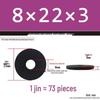 Thickened Black Flat Washer: Enhanced Round Metal Spacer for Home Use