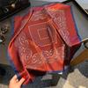 Print 53*53cm 100% Silk Square Scarf for Women Soft Kerchief Hairband Female Headband Hijab Fashion Decoration Shawl Bandana