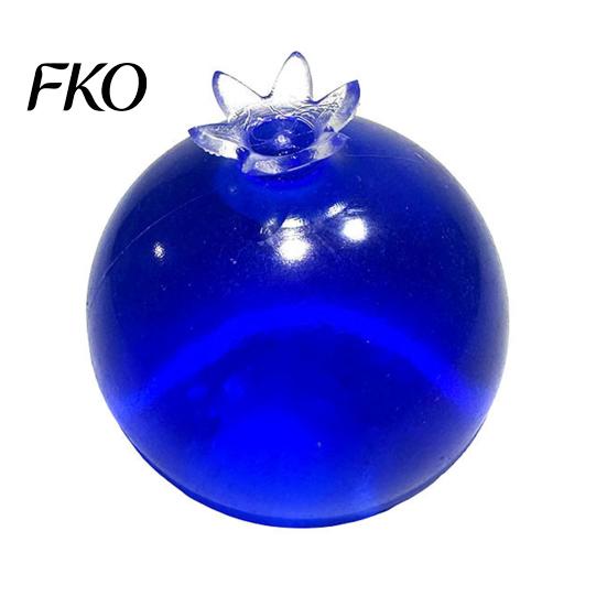 Stress Relief Toy Blueberry Ball, Soft TPR Fidget Squeeze with Elastic Ball Smooth Fluid, High Decompression for 1pc синий