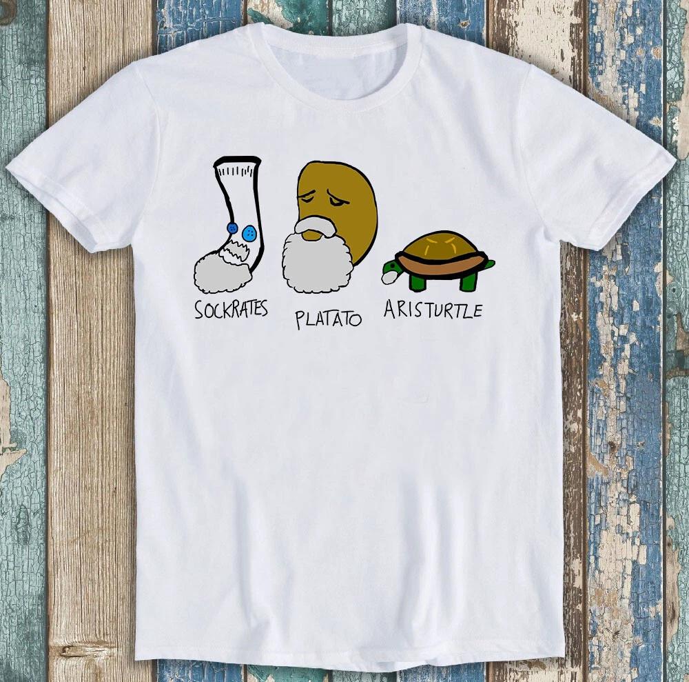 Сократ Платон Аристотель Философы Гик Забавный Подарок Футболка T Shirt M1345 M