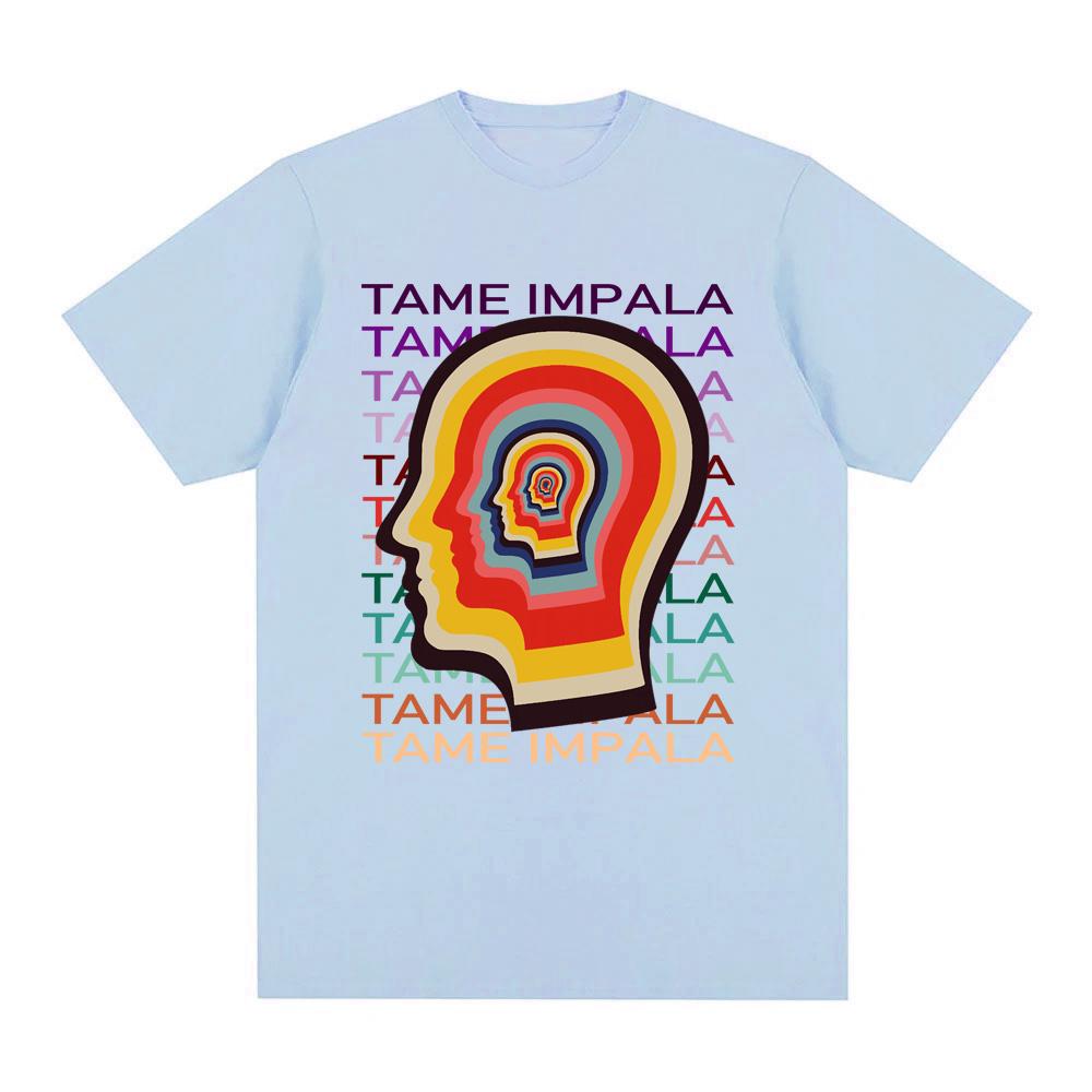 Tame Impala Trend T-Shirt New High Quality Album Tee-shirt Sleeve 100% Cotton Gothic Tshirt Round Neck Summer Tee Tops