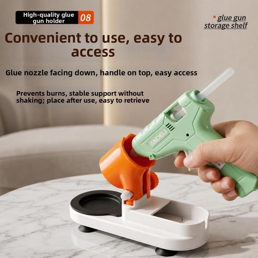 Multi-Function Hot Melt Glue Sticks Base with Drip Tray Hot Melt Gluer Holder Home Use