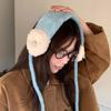 Women's String FW Wool Knit Dumble Earmuffs