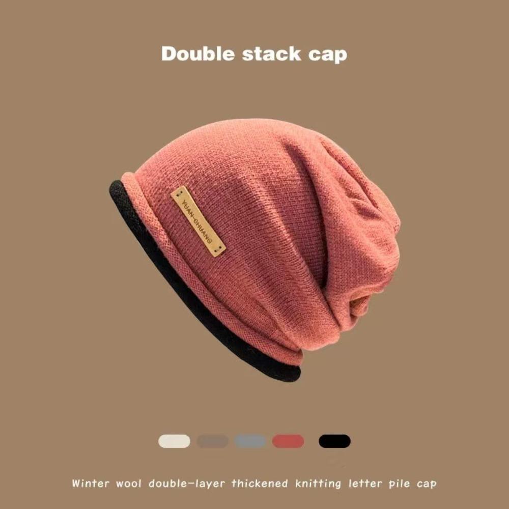 Big Head Round Ear Protector Hat Keep Warm Winter Cap New Puller Hat  Women Men