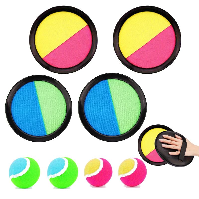 Children Sports Toys Toss & Catch Ball Sticky Balls Summer Outdoor Beach Toy Multiplayer Game Parent-child Interaction Gifts