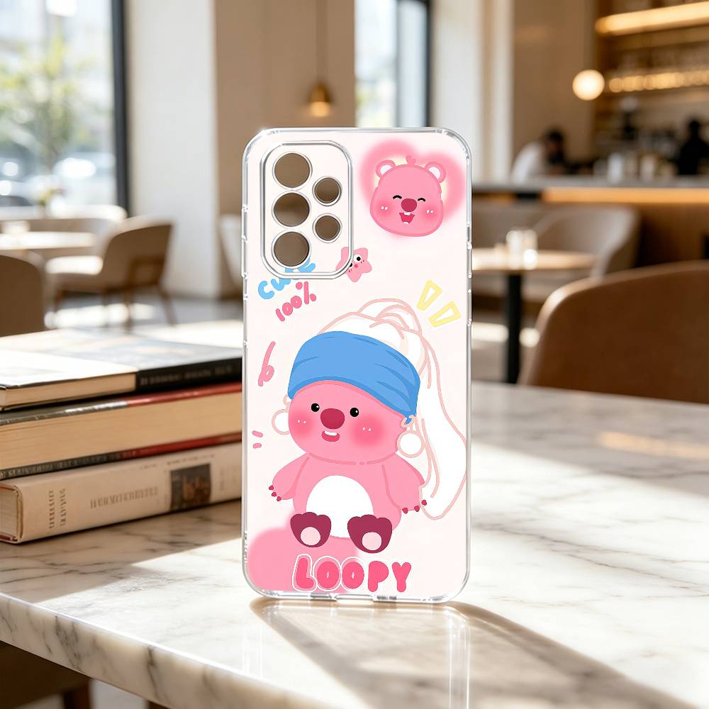 FOR PC-Cute L-Loopys Gift Phone Case For Samsung S25,S24,S21,S22,S23,S30,Ultra,S20,Plus,Fe Transparent Cover