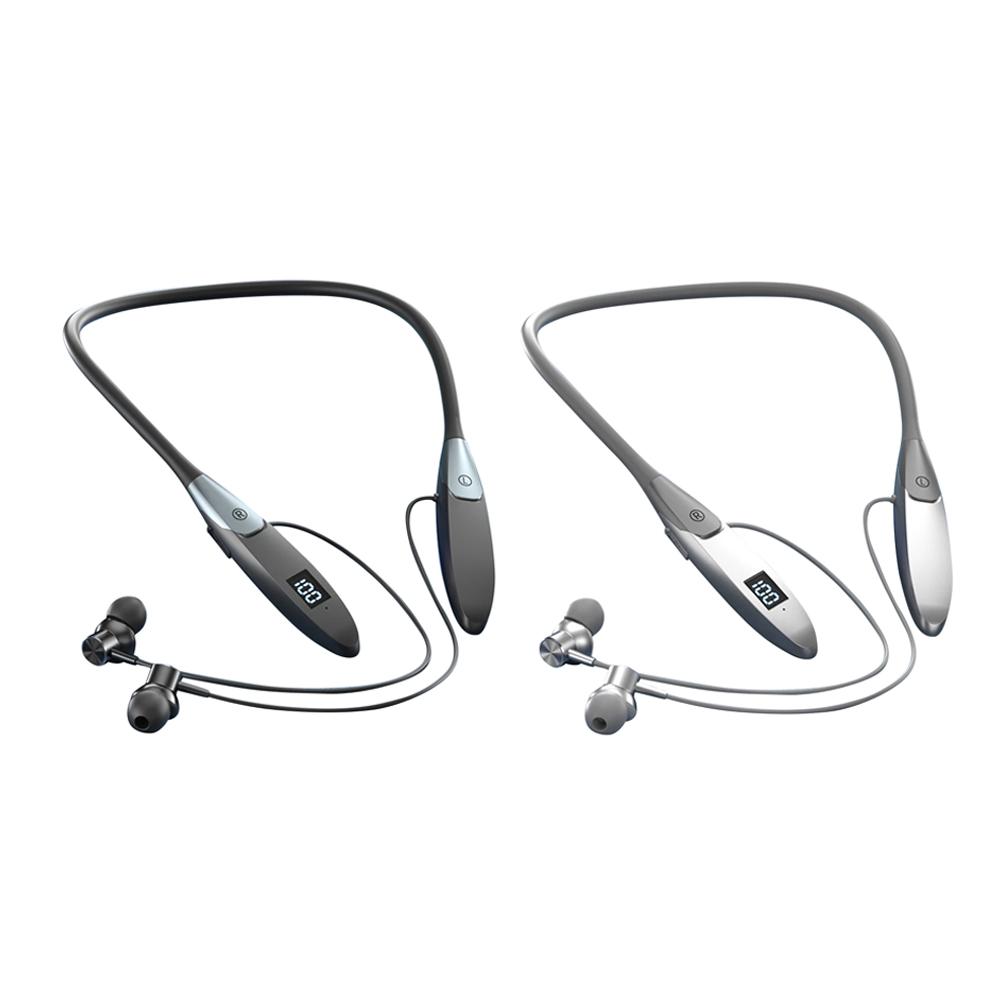 60 Hours Playback Wireless Bluetooth 5.3 Headphones Neckband Bass Stereo Sports Waterproof Headphones with Microphone