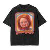 Washed T Shirt Good Guys Child's Play Chucky Hip Hop Vintage T-Shirt Oversize Streetwear Graphic Tops Tee Shirt for Men Women