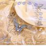 2025 Light Luxury Blue Crystal Butterfly Necklace for Women – Elegant Clavicle Chain Accessory