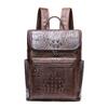 2026 new fashion crocodile leather men's backpack men's bagpack casual fashionable cowhide travel backpack for man real cow skin