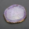 Harz Nail Art Palette Farbe Zeichnung Farbpalette Goldener Rand Maniküre Nagel DIY Werkzeug Lila