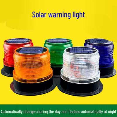 Magnetic Solar LED Warning Strobe for Trucks & Cars - Anti-Rear-End Safety Flasher