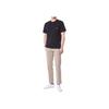 Maison Kitsune FW21 Fox Embroidered Pocket Cotton Straight-Cut Short Sleeve T-Shirt Men Tops Black HM00136KJ0008-P199