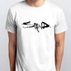 GEFLECKTES T-SHIRT Größen S M L XL XXL Farben Schwarz, Weiß