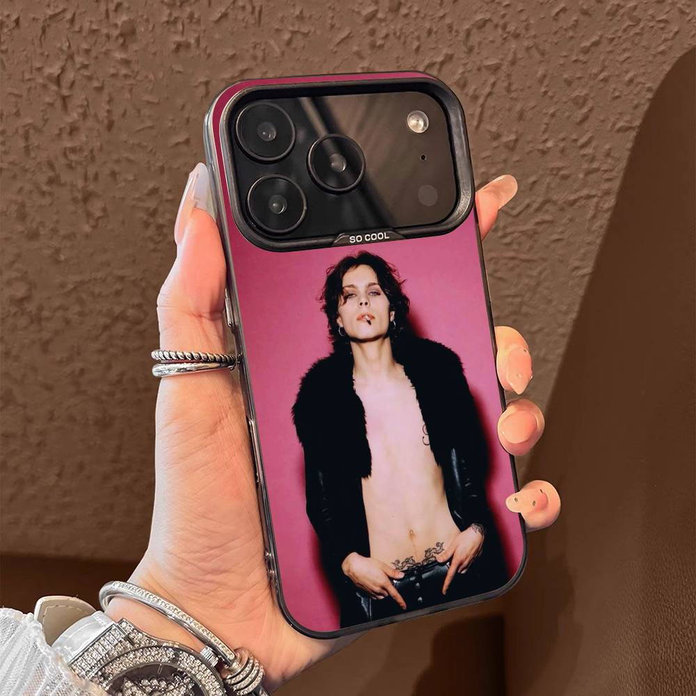 V-Ville Valo Neon Noir Razorblade Romance Phone Case For iPhone 15,17,11,14,13,16,12,E,Max,Plus,Air,Pro,Mini Black Matte Cover iPhone16pro