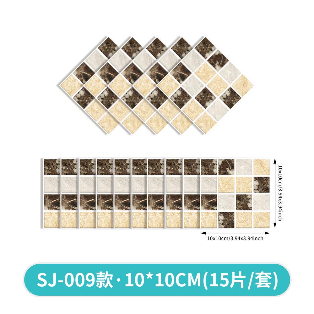 Color Crystal Mosaic Wallpaper Self-Adhesive Waterproof And Oil-Proof Kitchen Bathroom Wall Decoration The Same Wall Sticker