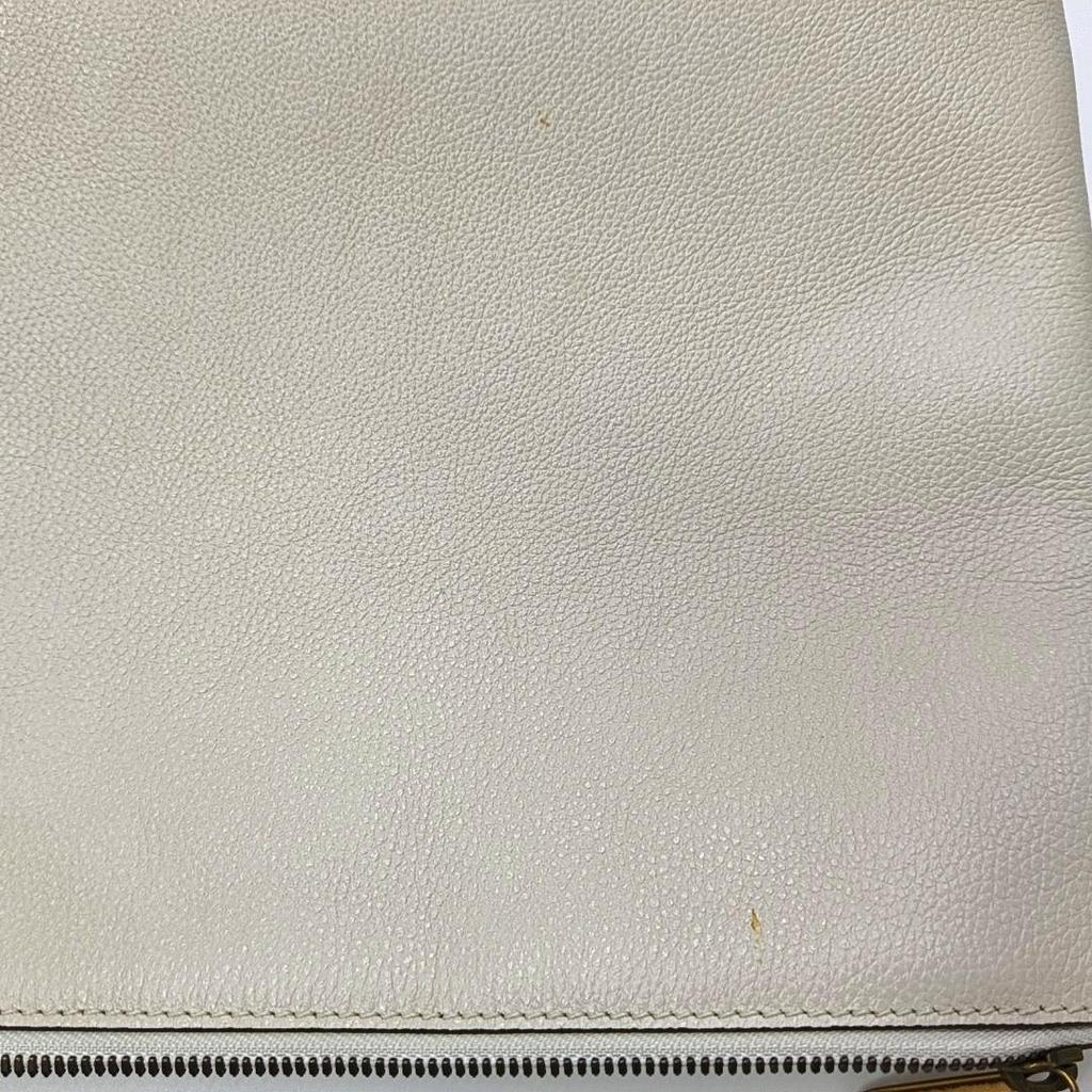 [Pre-Owned] Print Vintage Logo Wristband Leather Clutch - Very Good #B9GEJT