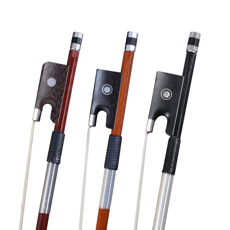 Brazilwood Violin & Cello Bow, Octagonal & Round, Sizes 1/2, 3/4, Full (4/4, 8/8), Horsehair Accessories