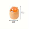 A Small, Adorable Desktop Trash Bin Suitable for Home, Dorms, Or Office Use, Featuring a Lid And Can Also Serve As a Pen Holder