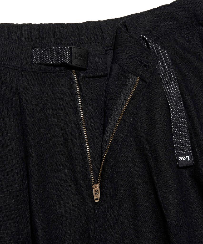 LEE Linen Webbing Belt Balloon Pants Black