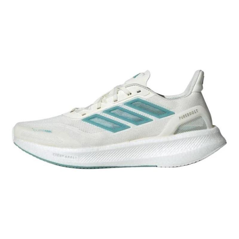 adidas PUREBOOST 5 men low-top exam running shoes white-green JS5064 40.5