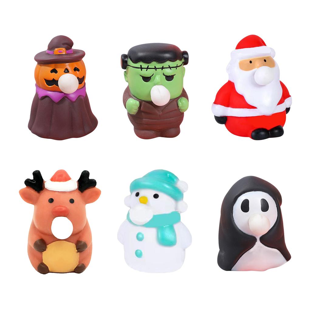 Holiday Decompression And Pinch Music,  And Blow Bubble Toys, Suitable For Gifts, Suitable For Boys And Girls Holiday Gifts