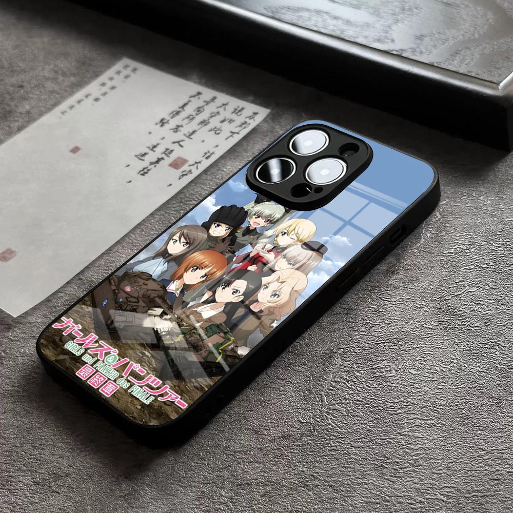 Girls Und Panzer Phone Case For IPhone 16 Pro Max 15 Plus 14 Pro 12 11 13 Mini X XR XS Max 8 7 Plus SE Glass Cover
