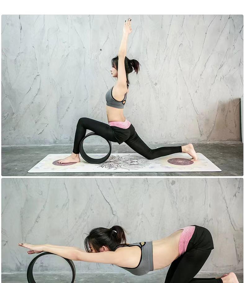 PU Yoga Rad & Pilates Ring für Rückbeugen und Fitness
