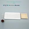 ZISIZ Stainless Steel Flat BBQ Skewers with Wooden Handle