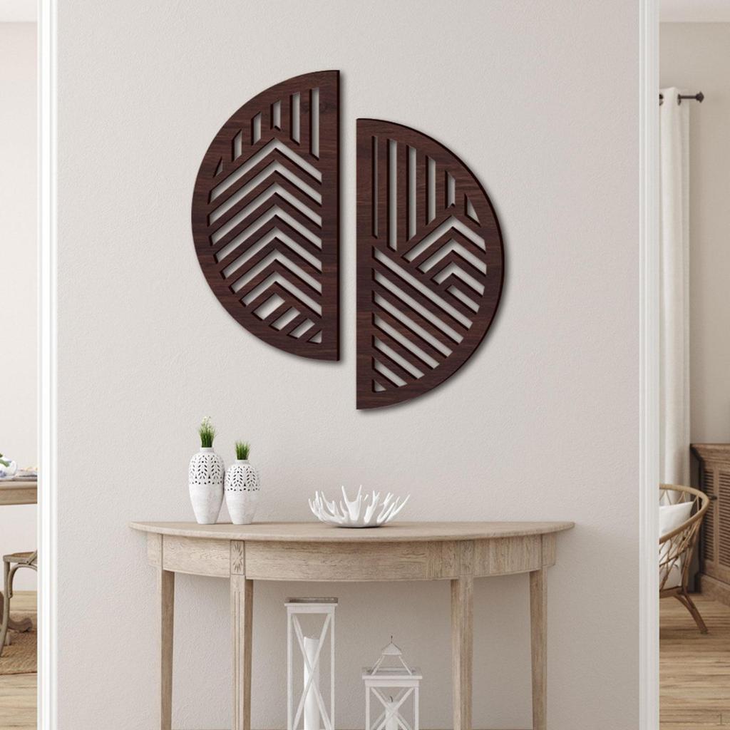 Creative 3D Wooden Wall Art Accent Sculpture Basswood for Cafe Entryway