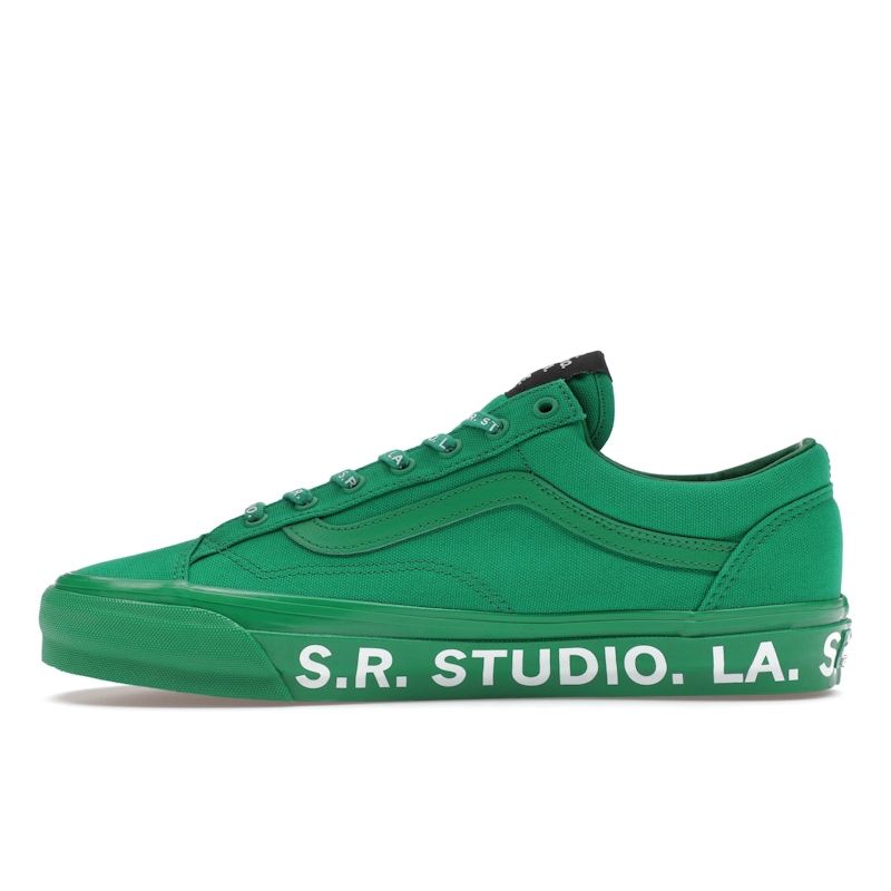 Vans S.R. STUDIO. LA. CA. X Old Skool Reissue 36 Vibram Green Unisex Sneakers White VN000S53Y9H