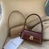 Handbag French Stick Bag Large Capacity PU Leather Shoulder Bag Simple Underarm Bag  Girls