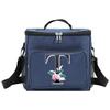 Insulated Lunch Bags Cooler Box Thermal Organizer Handbag for Student Waterproof Camping Storage Boxes Whitemarble Pattern