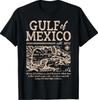 Gulf Of Mexico 1672 Historic Map Retro Gulfo Men Women Kids T-Shirt