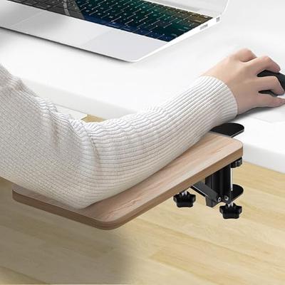Extensor de Mesa Estável com Dois Grampos Atualizados: Grampo de Extensão para Mesa Dobrável 25*17,5", Bandeja de Teclado Adicional, Mesa Extensível, Alivia a Fadiga, Fácil t