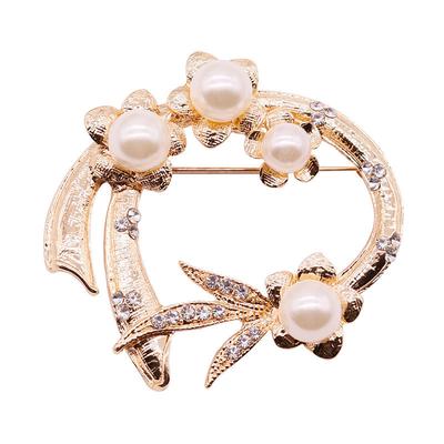 Rhinestone Brooch High -End Geometric Corsage Women 'S Cardigan Sweater Coat Pin Silk Scarf Buckle