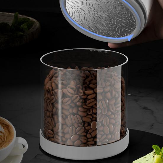 Contenitore Ermetico 600/950ml Alta Capacità A Prova di Umidità Grado Alimentare Contenitore Sottovuoto Automatico per Caffè per Cucina
