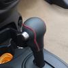 Custom Genuine Leather Gear Knob Cover For Nissan March AT Car on The Gear Shift Knob Gear Stick Case PPC Gear Shift Collar
