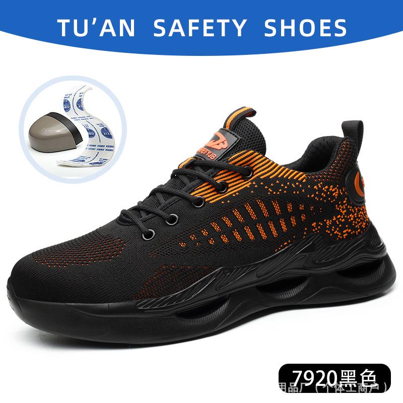 Lightweight Breathable Steel Toe Work Shoes - Anti-Smash, Anti-Puncture, Wear-Resistant & Comfortable for Long-Lasting Safety.