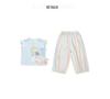 2026 Summer Kids' Cartoon T-shirt & Mosquito-Repellent Pants Set for Girls