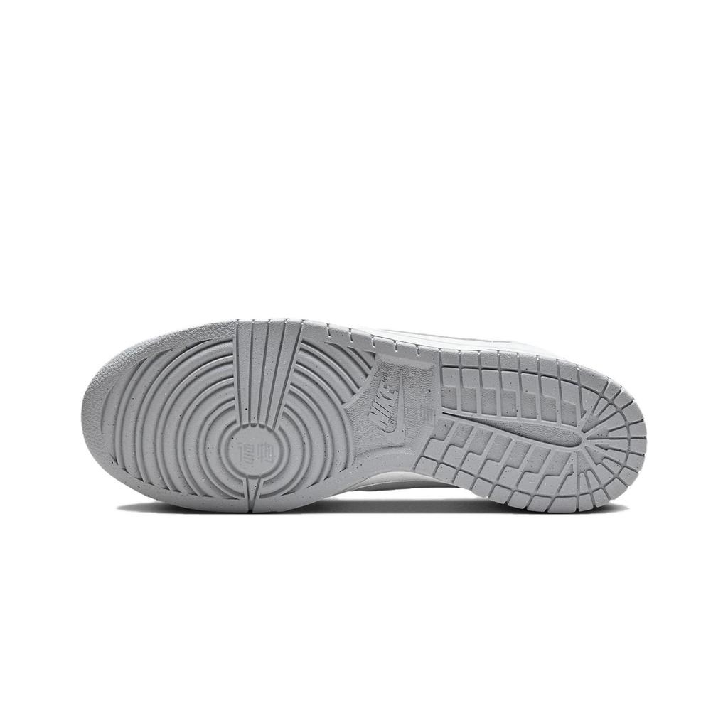Nike Big Gray Rock Leather Abrasion Resistant Breathable Low top Skateboard Shoes Men's Gray 355152-106(Team1822-)