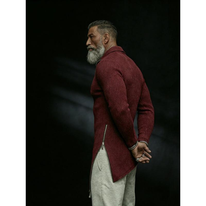 Men S Long Sleeve T Shirt Slim Fit Solid Color Casual Top